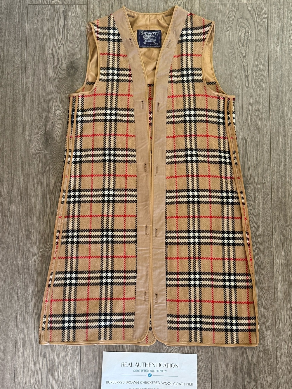 Authentic Burberry Wool Liner